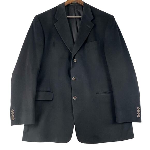 LORO PIANA 100% Cashmere Hart Schaffner Marx Gold Trumpeter Blazer Men’s 44L EUC - Picture 1 of 14